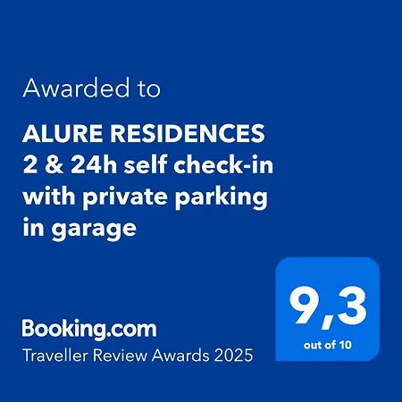 Alure Residences 2 & 24h Self Check-in, Parking In The Garage In The Building Included, New Building, Terrace, Location With A Forest Park With A Lake, Children's Playground
